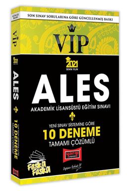2021 ALES VIP Yeni Sınav Sistemine Göre Tamamı Çözümlü 10 Fasikül Deneme