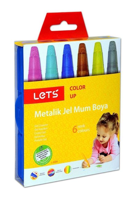 Lets Metalik Jel Mum Boya 6 Renk (L6686)