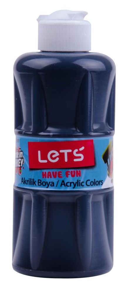 Lets Akrilik Boya 250 Ml Siyah (L5709)