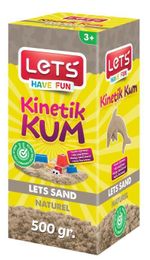 Lets Kinetik Kum 500 gr. Naturel Karton Kutu