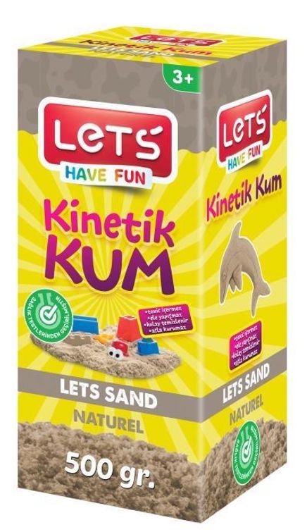 Lets Kinetik Kum 500 gr. Naturel Karton Kutu