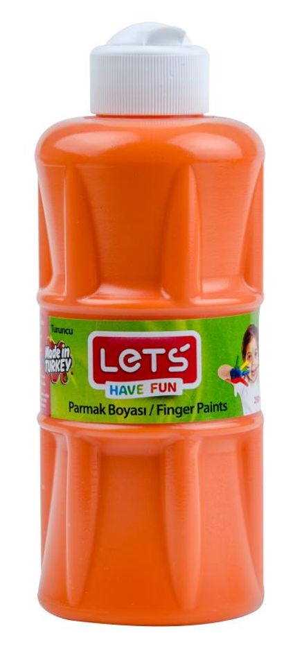 Lets Parmak Boyası 250 ml Turuncu (L5603)