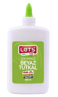 Lets Çok Amaçlı Beyaz Tutkal 12 li 250 ml. (L10150)