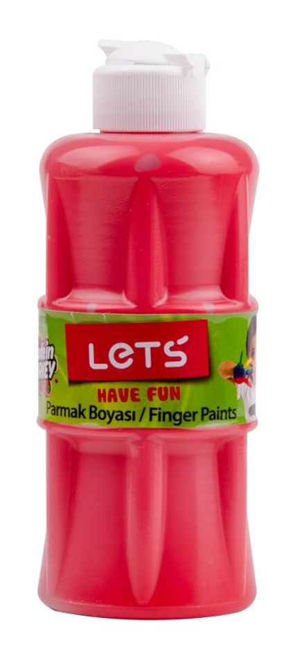 Lets Parmak Boyası 250 ml Kırmızı (L5604)