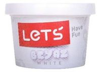 Lets Tek Renk Oyun Hamuru Beyaz 150Gr (L8340)
