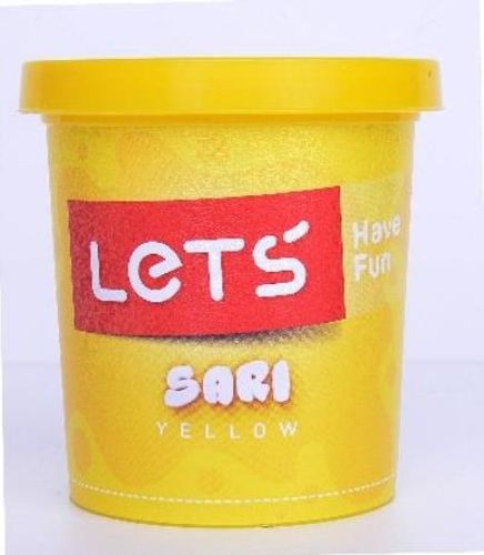  Lets Tek Renk Oyun Hamuru Neon Sarı 150Gr (L8340)