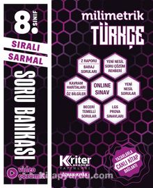 8. Sınıf LGS Sıralı Sarmal Milimetrik Türkçe Soru Bankası - Özkan Kıyak