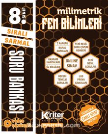 8. Sınıf LGS Sıralı Sarmal Milimetrik Fen Bilimleri Soru Bankası - Abdullah Aktaş
