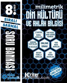 8. Sınıf LGS Sıralı Sarmal Milimetrik Din Kültürü ve Ahlak Bilgisi Soru Bankası - Osman Karson
