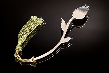 İnce Lale (Gümüş Kaplama Ayraç)