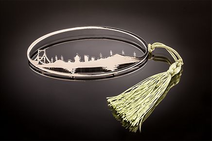 İstanbul Elips (Silüet) (Gümüş Kaplama Ayraç)