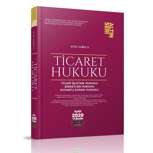 Ticaret Hukuku / Ayşe Sarıca