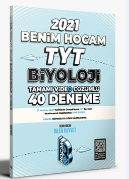 2021 TYT Biyoloji Tamamı Video Çözümlü 40 Deneme Sınavı