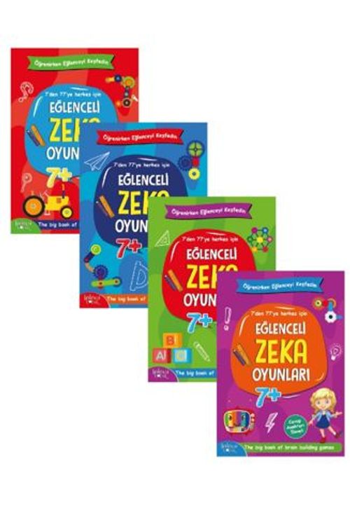 Eğlenceli Zeka Oyunları Seti  (4 Kitap)
