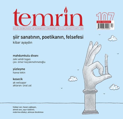Temrin Aylık Edebiyat Dergisi Sayı:107 Eylül 2020