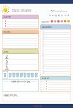 Günlük Organizer Bloknot