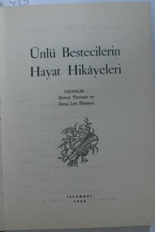 Ünlü Bestecilerin Hayat Hikayeleri ( 12-G-6 )