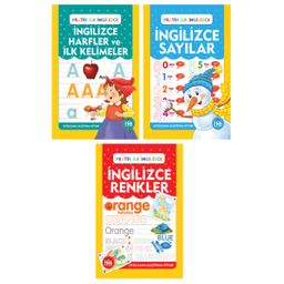 İngilizce Harfler, Sayılar ve Renkler Seti (3 Kitap)