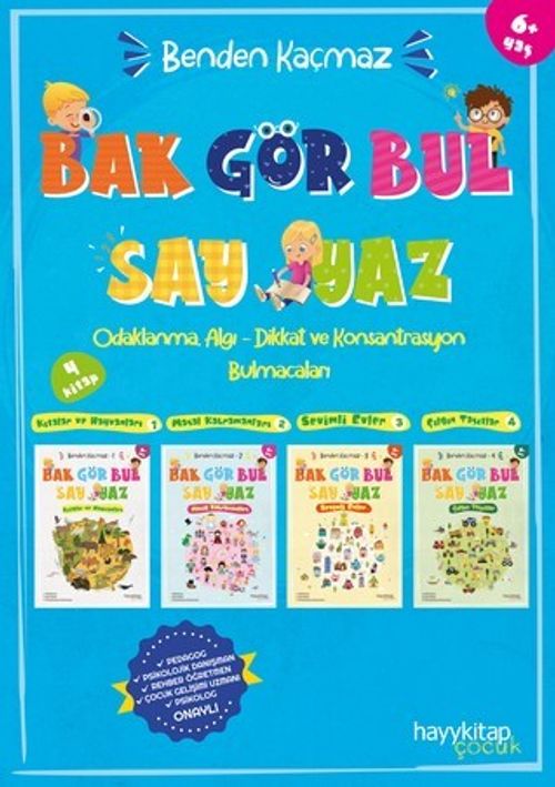 Benden Kaçmaz (4'lü Set) & Odaklanma, Algı-Dikkat ve Konsantrasyon Bulmacaları