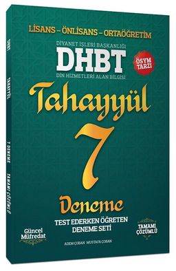 2020 DHBT Tahayyül 7 Deneme Çözümlü 