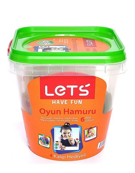 Lets Oyun Hamuru 6 Renk Kovalı Kalıp Hediyeli (L8700)