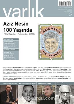 Varlık Aylık Edebiyat ve Kültür Dergisi Aralık 2015