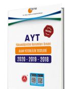ÖSYM 2020-2019-2018 AYT Video Çözümlü Tıpkı Basım Orijinal Çıkmış Sorular