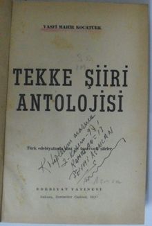 Tekke Şiiri Antolojisi Kod: 12-F-42