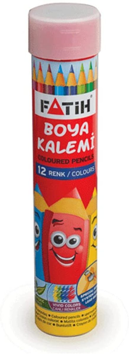 Fatih Tam Boy Tüplü Kuru Boya Kalem 12 li(FA33114KB12RTB)
