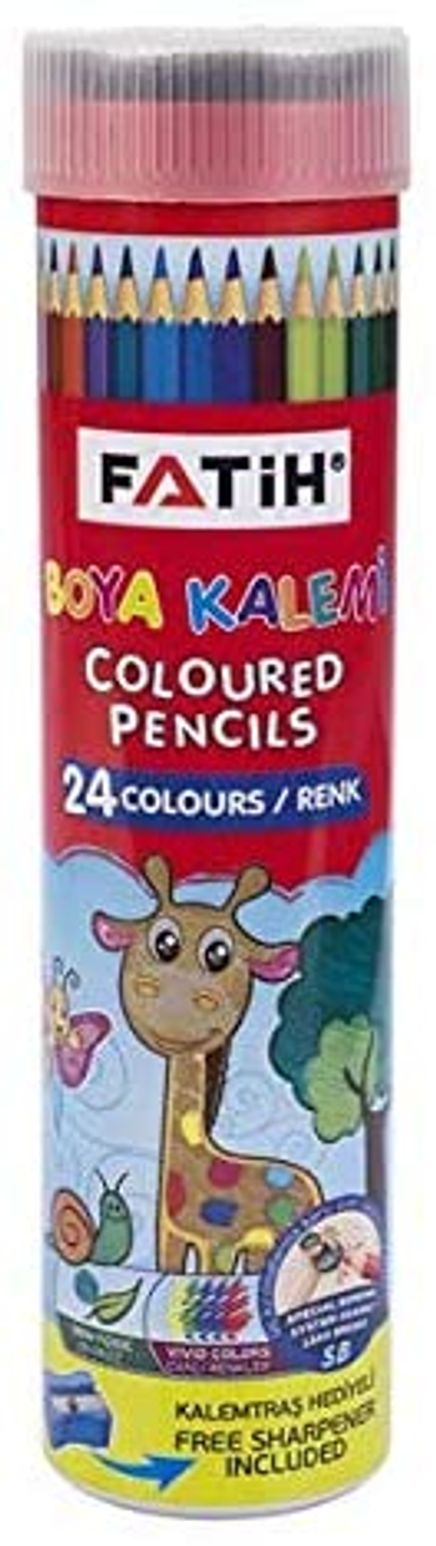 Fatih 24 Renk Tam Boy Tüplü Kuruboya(FA33224KB24RTB)