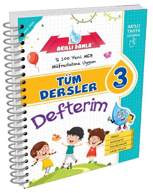 3. Sınıf Akıllı Damla Tüm Dersler Defterim