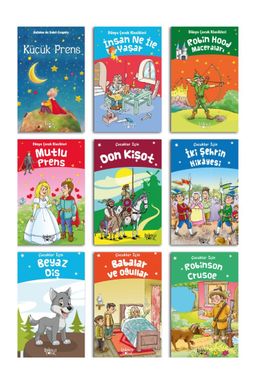 Çocuklar için Edebiyatı Seti (9 Kitap) 
