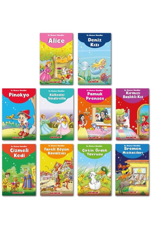 En Meşhur Masallar Seti (10 Kitap)