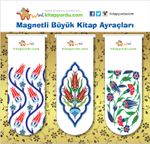 Magnetli Büyük Kitap Ayraçları / Tezhip Temalı