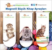 Magnetli Büyük Kitap Ayraçları / Kedi Temalı