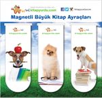 Magnetli Büyük Kitap Ayraçları / Köpek Temalı