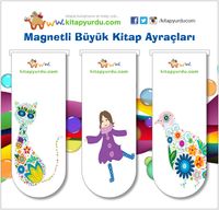 Magnetli Büyük Kitap Ayraçları / Çocuk Temalı
