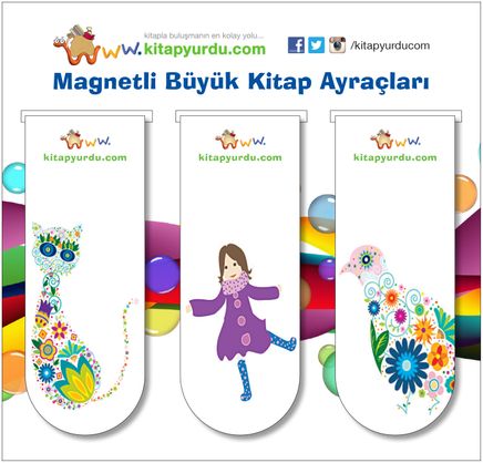 Magnetli Büyük Kitap Ayraçları / Çocuk Temalı