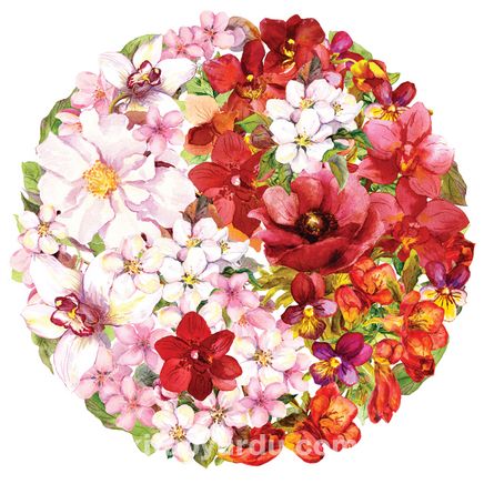 LAVA Puzzle - Çiçekler Yin ile Yang (LV002-CCC)