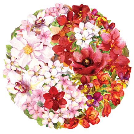 LAVA Puzzle - Çiçekler Yin ile Yang (LV002-CCC)