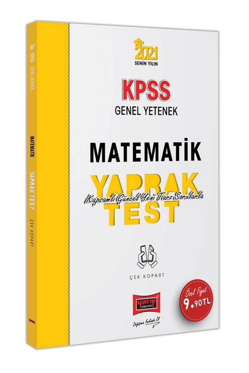 2021 KPSS Genel Yetenek Matematik Çek Kopart Yaprak Test
