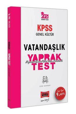 2021 KPSS Genel Kültür Vatandaşlık Çek Kopart Yaprak Test