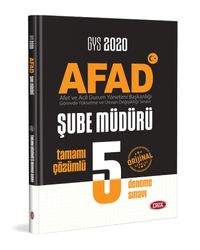 Afad Şube Müdürü Çözümlü 5 Deneme Sınavı 