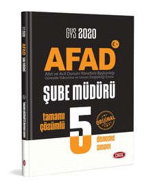 Afad Şube Müdürü Çözümlü 5 Deneme Sınavı - Kolektif