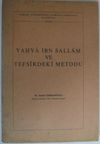 Yahya ibn Sallam ve Tefsirdeki Metodu Kod: 12-F-13