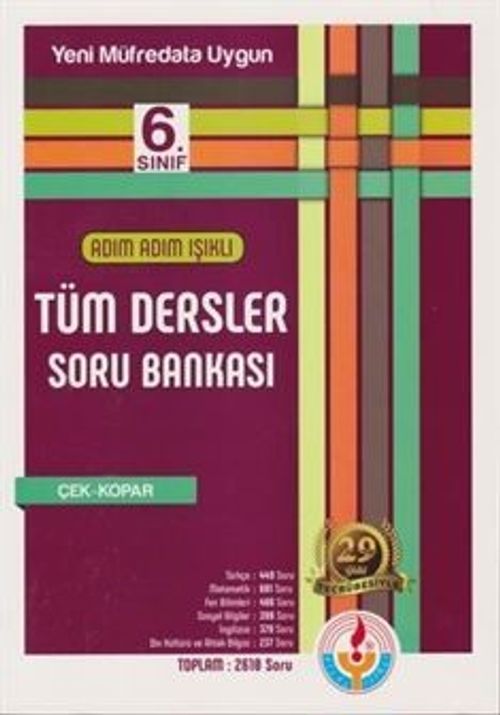 6. Sınıf Adım Adım Işıklı Tüm Dersler Soru Bankası