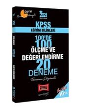 2021 KPSS Eğitim Bilimleri 100'de 100 Ölçme ve Değerlendirme Tamamı Çözümlü 20 Deneme