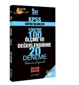2021 KPSS Eğitim Bilimleri 100'de 100 Ölçme ve Değerlendirme Tamamı Çözümlü 20 Deneme