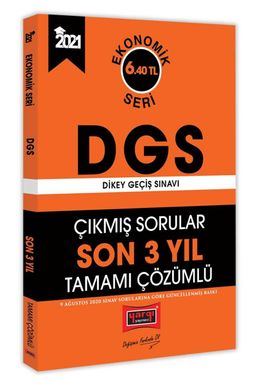 2021 DGS Son 3 Yıl Tamamı Çözümlü Çıkmış Sorular Ekonomik Seri