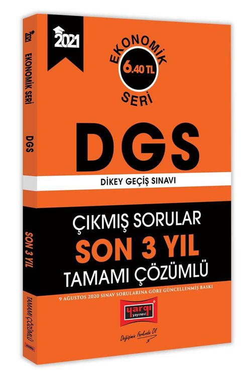 2021 DGS Son 3 Yıl Tamamı Çözümlü Çıkmış Sorular Ekonomik Seri
